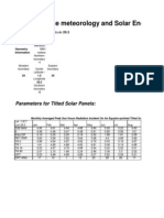 NASA Surface Meteorology and Solar Energy - Available Tables