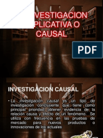 La Investigacion Explicativa o Causal