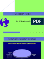 Hydropower: Dr. H Prashanth Reddy