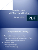 Introduction To VHF Direction Finding: Graham G0UUS