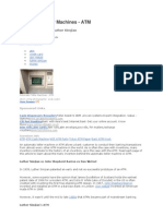 Atm and Role of Atm in Banking