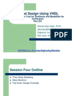 Digital Design Using VHDL: Using Xilinx'S Tool For Synthesis and Modelsim For Verification Part (Iv)