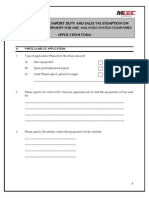 MDEC - Application Form - Import Duty and Sales Tax Exemption On Multimedia Equipment