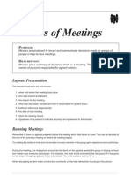 Meeting Minutes