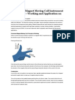 Permanent Magnet Moving Coil Instrument