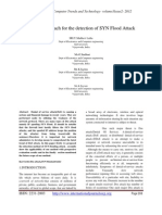 A Novel Approach For The Detection of SYN Flood Attack