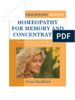 Homeopathy For Memory and Concentration