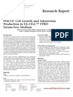 SAFC Biosciences Research Report - PER.C6® Cell Growth and Adenovirus Production in EX-CELL™ VPRO Serum-Free Medium