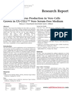 SAFC Biosciences Research Report - Evaluation of Virus Production in Vero Cells Grown in EX-CELL™ Vero Serum-Free Medium