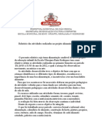 Relatorio Do Projeto Alimentação