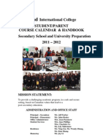 Bond International College Course Calendar 2011 - 2012 PDF