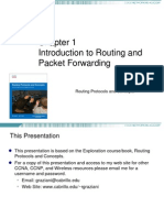 Introduction To Routing and Packet Forwarding