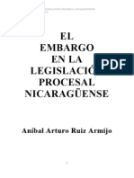 El Embargo en La Legislación Procesal Nicaragüense