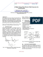 Microcontroller Based High Voltage Pulse Electric Field Generator For Pasteurization