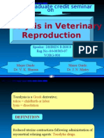 TOCOLYSIS IN VETERINARY REPRODUCTION-By:-Dr. DHIREN BHOI