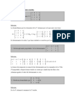 Ejercicios de Determinantes Resueltos