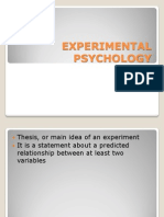 Experimental Psychology