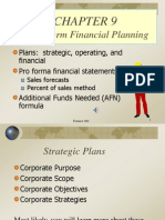 Long-Term Financial Planning: Plans: Strategic, Operating, and Financial Pro Forma Financial Statements