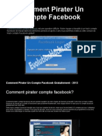 Comment Pirater Un Compte Facebook