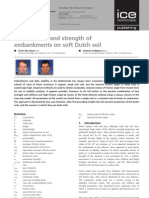 Deformation and Strength of Embankments On Soft Dutch Soil