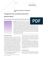 Congenital and Neonatal Pneumonia PAEDIATRIC RESPIRATORY REVIEWS (2007) 8, 195-203 Michael D. Nissen