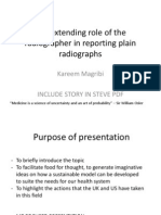 Extending The Role of The Radiographer in Image Reporting