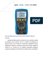 Multimetro Digital Minipa - ET-2082B