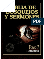 Biblia de Bosquejos y Sermones - Romanos Vol 7 X Eltropical PDF