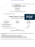 BORLAND SOFTWARE CORP 8-K (Events or Changes Between Quarterly Reports) 2009-02-23