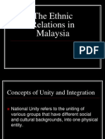 Etnic Relations in Malaysia