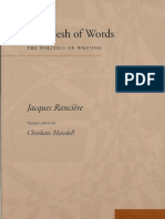 Ranciere - The Flesh of Words