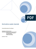 Derivatives Under Shariah: Financial Derivatives Term Report