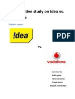 Comparative Study On Idea vs. Vodafone: Project Report