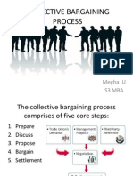 Collective Bargaining Process: Megha .U S3 Mba