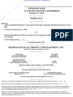 PHARMACEUTICAL PRODUCT DEVELOPMENT INC 10-K (Annual Reports) 2009-02-24