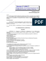 1999-77 Clasificación y Categorización de Los Establecimientos Del Servicio de Enseñanza Superior, Media y Técnica.