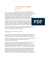 Una Guia Sobre Como Invertir Tu Tiempo PDF