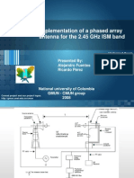 Implementation of A Phased Array Antenna For The 2.45 GHZ Ism Band