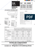 Hitachi RAS-10KH2 - Manual Service - Lb. Engleza PDF