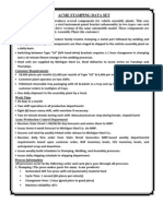 Acme Stamping Data Set