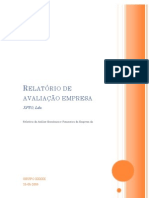 Relatório de Avaliação Empresa - XPTO