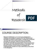 Methods of Research