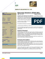 Educomp Solutions Equity Research Report Buy Call Jan'09 - Fairwealth Securities Private Limited