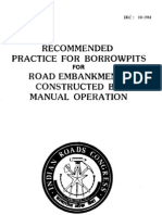 10-1961-Recommended Practice For Borrow Pits For Road Embankments Constructed by Manual Operation