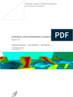 Numerical and Experimental Studies On Room Air Flow: Report 132