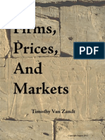 Timothy V Zandt - Firms, Prices and Market 2012