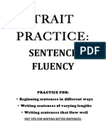 TRAIT Practice - Sentence Fluency