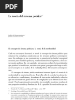 La Teoría Del Sistema Político. Julio Echeverría