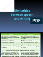 Speech and Writing