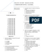 Examen de Física (Preparación Pruebas Saber 11°) MRU y MUA.